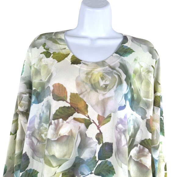 Soft Surroundings Vintage Rose Tunic Top Large Gardenia Floral NWT TP-3507 - Picture 6 of 12